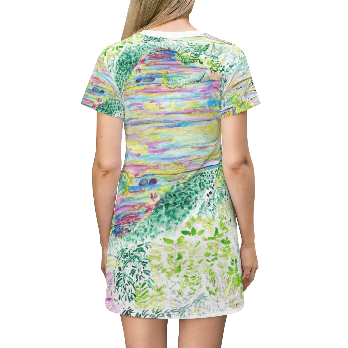 All Over Print T-Shirt Dress