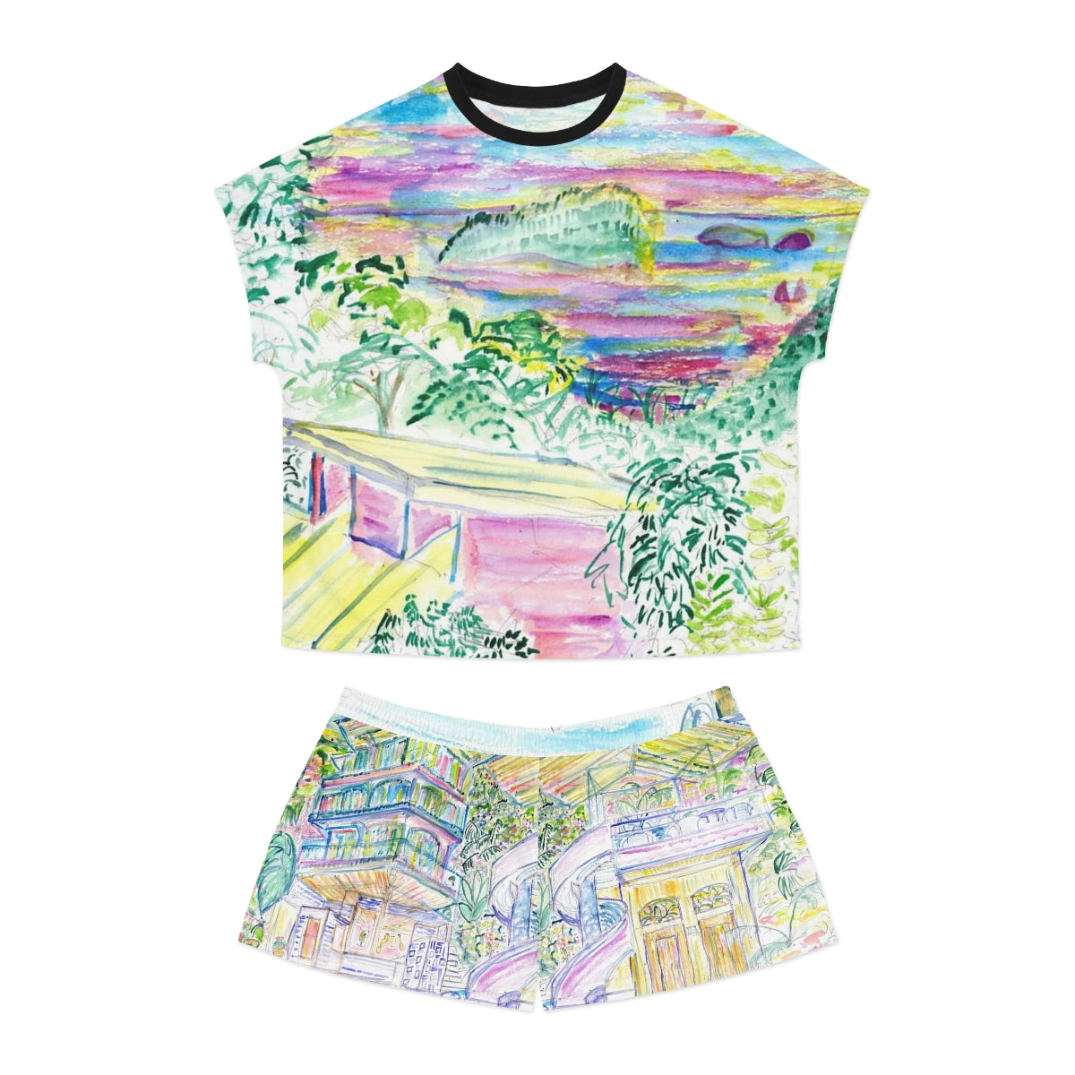 Women's Short Pajama Set (AOP)