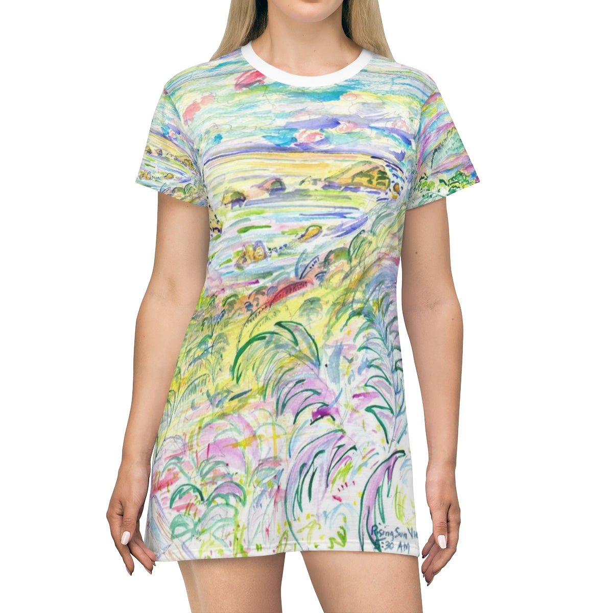 All Over Print T-Shirt Dress