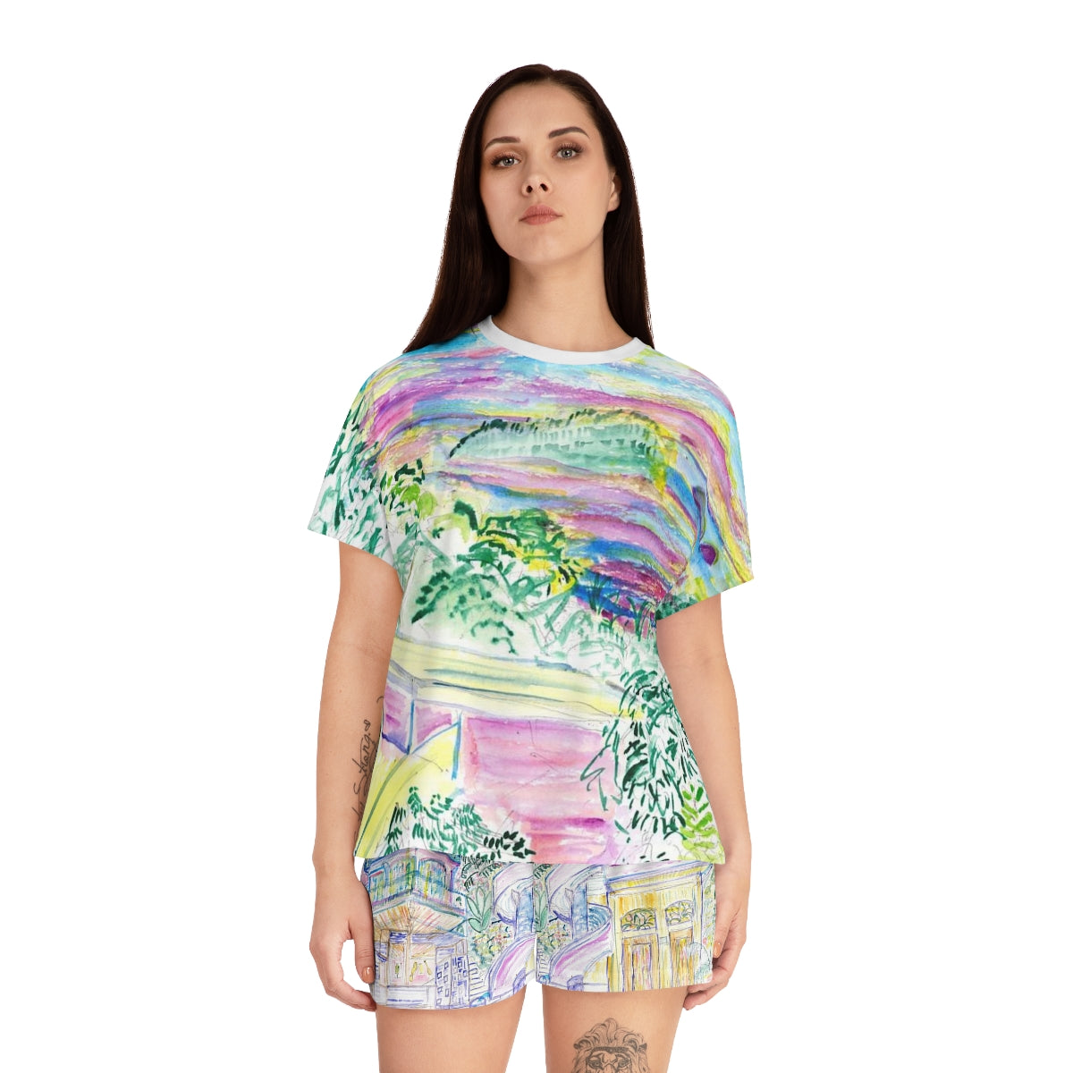 Women's Short Pajama Set (AOP)