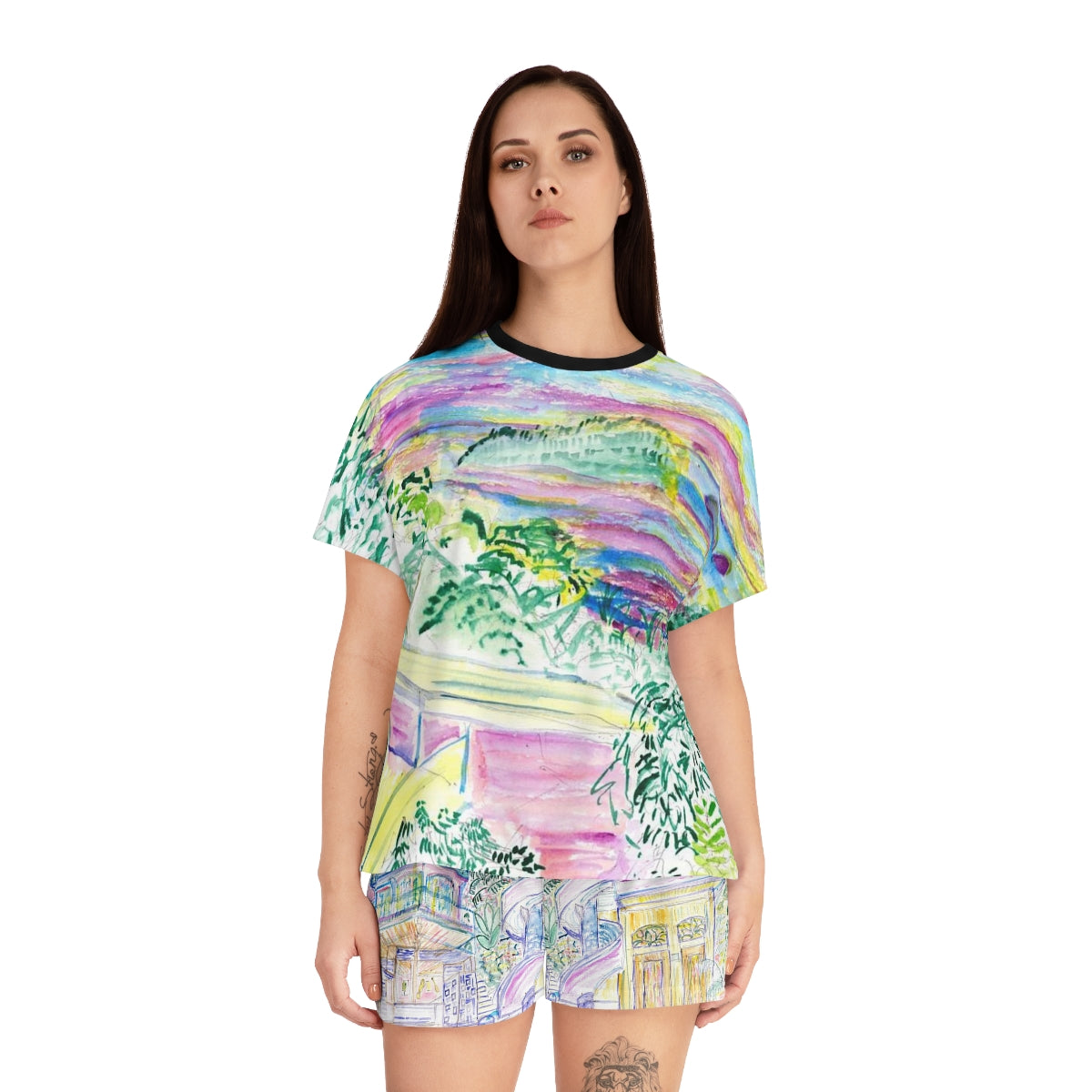 Women's Short Pajama Set (AOP)