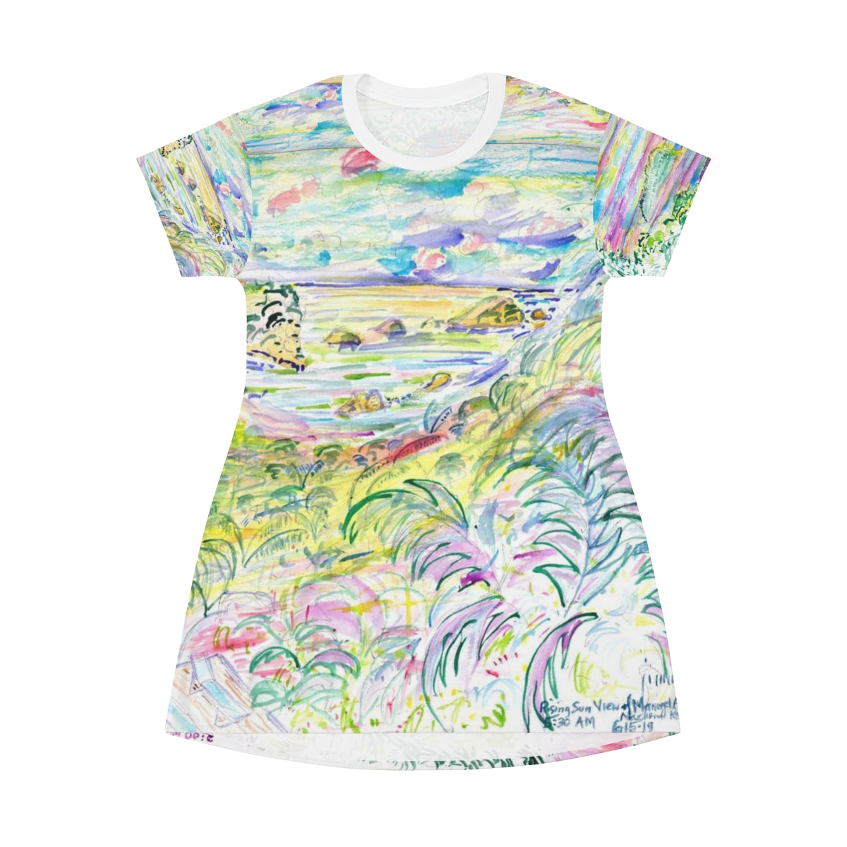 All Over Print T-Shirt Dress