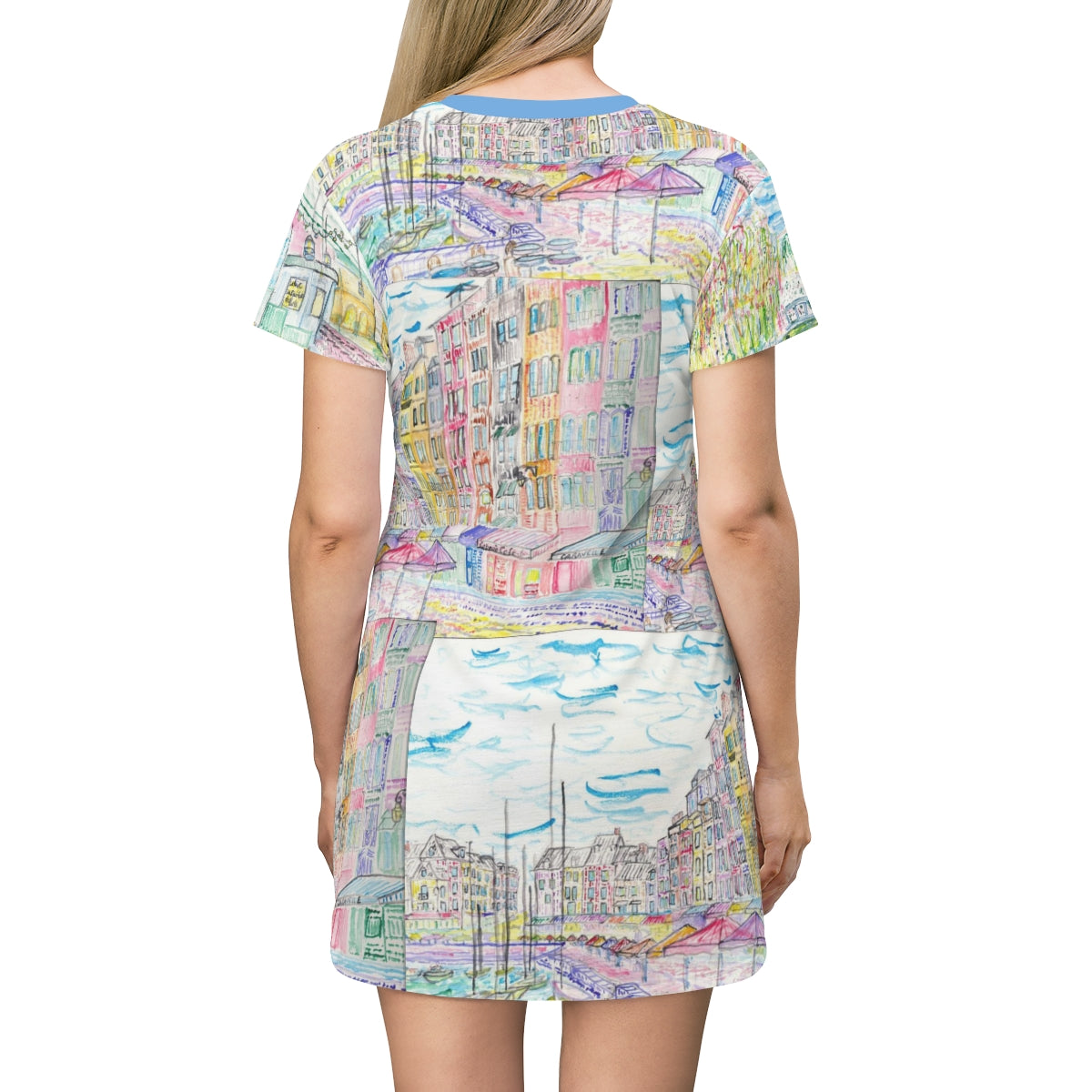 All Over Print T-Shirt Dress