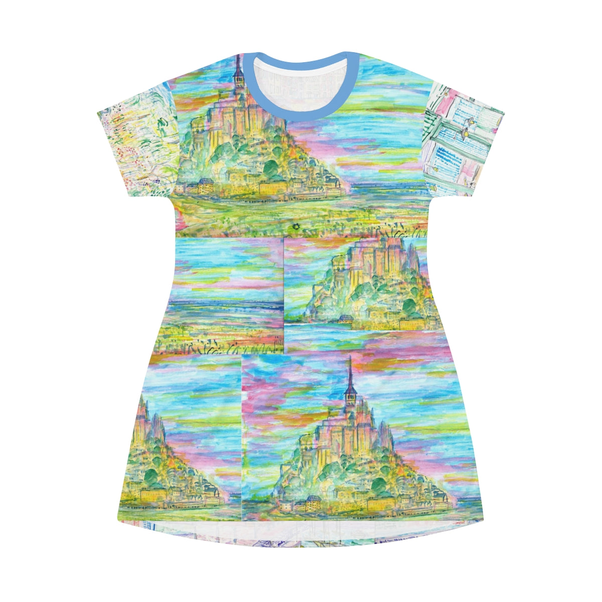 All Over Print T-Shirt Dress